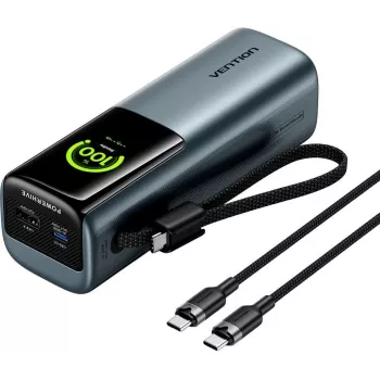 Powerbank Vention Powerhive 27000mAh 200W + cabo