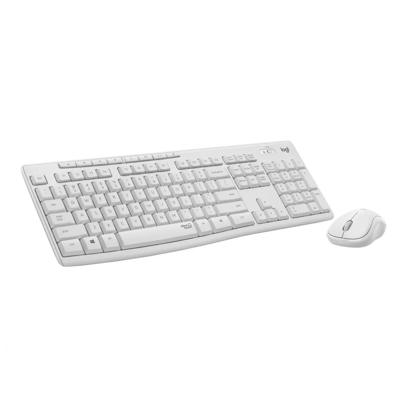 Logitech MK295 Silent - Conjunto de teclado e rato - Sem fios - 2,4 GHz - Italiano - branco creme