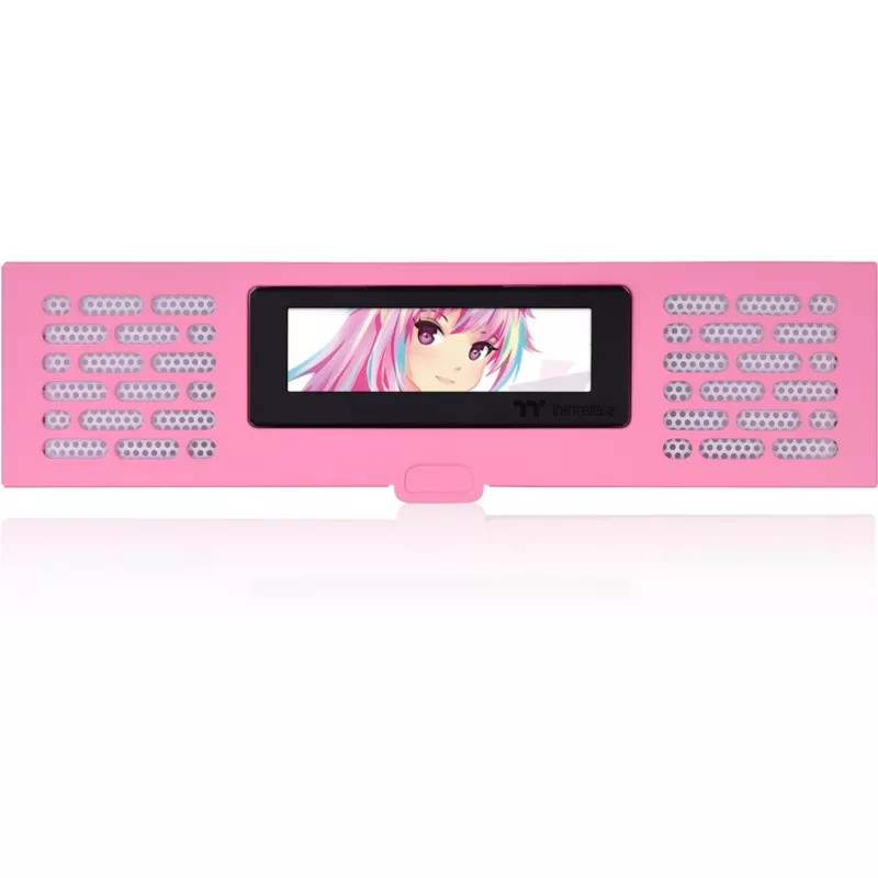 Thermaltake AC-067-OOANAN-A1 kit de painel LCD para The Tower 200, rosa