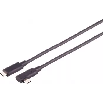 Cabo USB S/CONN 30-42045 3 m USB 3.2 Gen 2 USB-C preto