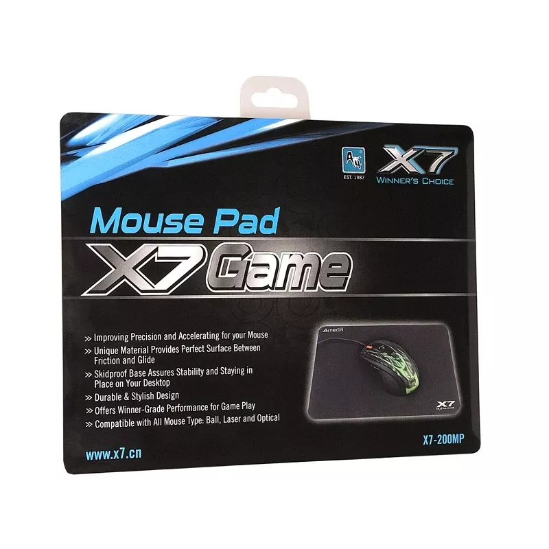 Tapete de rato A4Tech X7-200MP preto