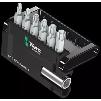 Wera Bit-Check 7 TX Universal 1 - Conjunto de pontas para chaves de fendas - 7 peças (05056294001)