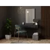 Penteadeira com espelho cama meble PAFOS 80×41,6×100 cm, estrutura em MDF, 1 gaveta, preto mate
