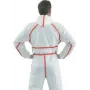 Fato de proteção 3M 4565, tamanho XXL, branco com detalhes vermelhos