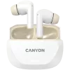 Auscultadores CANYON HEXAGON 7 TWS ANC+ENC carregamento sem fios Branco Bege