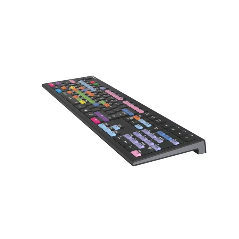 Teclado Logickeyboard LKB-FLS-A2PC-DE Universal USB QWERTZ alemão preto
