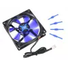 Ventoinha para caixa de computador NoiseBlocker BlackSilentFan XE1 92 mm, 1500 rpm, 17 dB, 50 m³/h, 4 V, preta