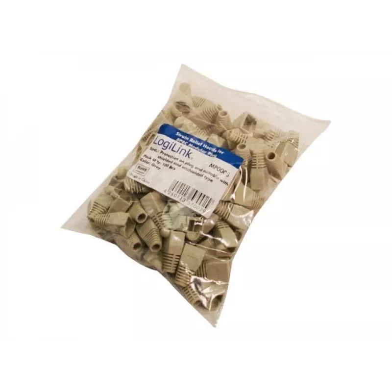 Bainha para cabos LOGILINK MP0005 para fichas RJ-45, cinzento