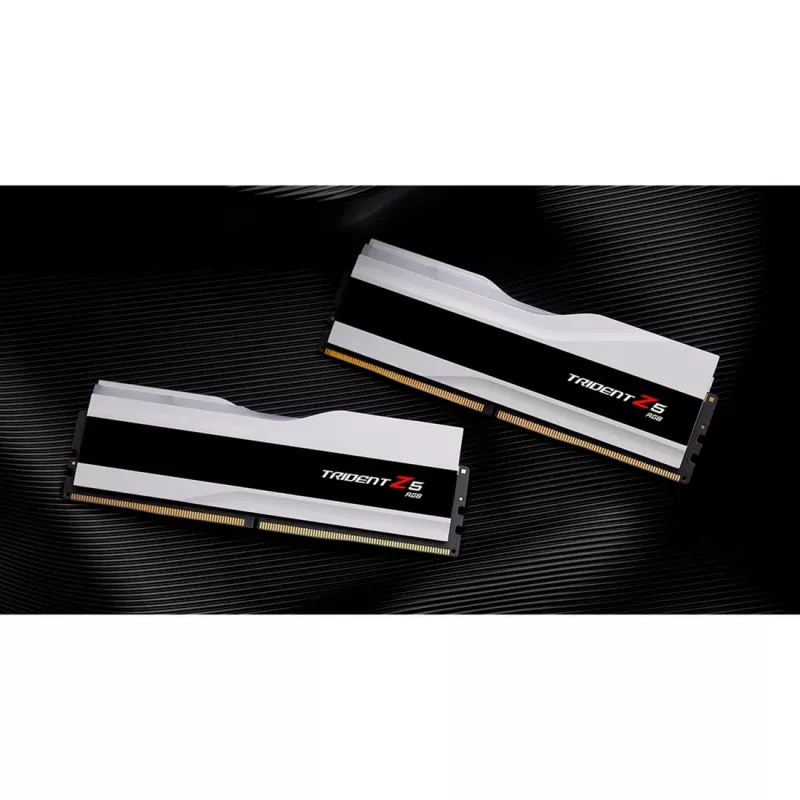 DIMM 48 GB DDR5-8400 (2x 24 GB) Dual-Kit, memória branca, F5-8400J4052G24GX2-TZ5RW, Trident Z5 RGB, INTEL XMP