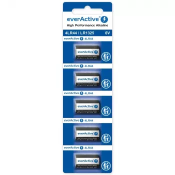 Pilhas botão alcalinas everActive LR44 1,5 V – pack de 5