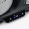 Robot de cozinha Severin KM 3898 1000 W 5,5 L preto aço escovado prateado