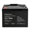 Bateria AGM Qoltec | 12V | 80Ah | 23,5kg | sem manutenção | potente | LongLife | para UPS, autocaravana, barco, forno