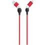 Cabo USB 2GO 797370 1,2 m USB A/USB C USB C/Lightning preto vermelho
