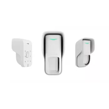 Detetor de cortina exterior Ajax 101441 — sem fios, detetor de movimento branco com características de cortina para proteção exterior