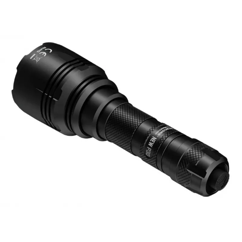 Lanterna de caça Nitecore NEW P30 — 1000 lm, 5000 mAh, recarregável por USB, IP68, alumínio, 155,5 mm, 158,5 g