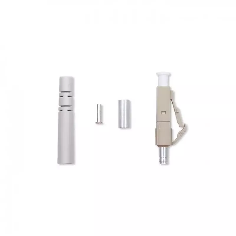 Conector de fibra ótica Qoltec 54450 LC Multimodo Bege Prateado