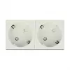 DeLock 81322 Tomada Schuko Easy 45 dupla, 45 x 45 mm, 5 unid.
