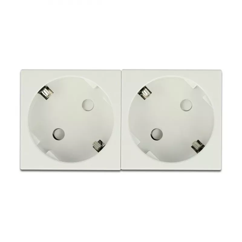 DeLock 81322 Tomada Schuko Easy 45 dupla, 45 x 45 mm, 5 unid.