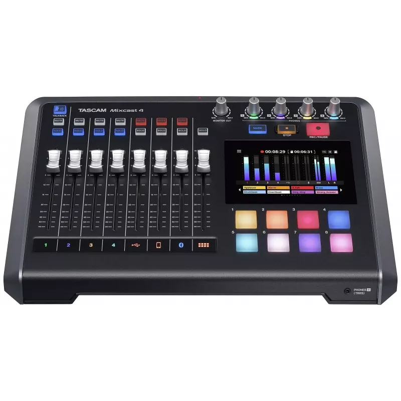 Misturadora Tascam Mixcast 4 – para gravação de podcasts