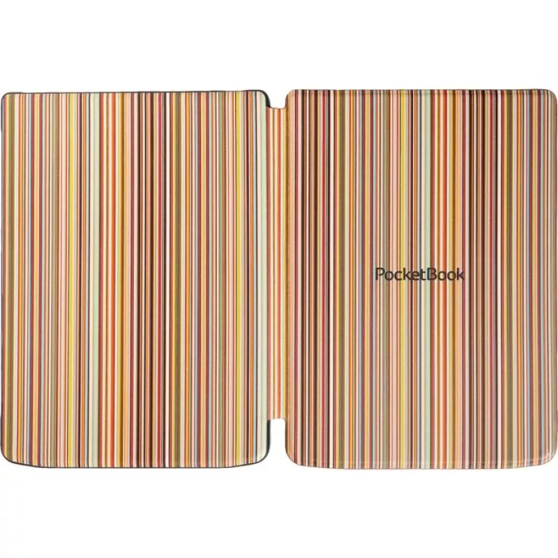 Capa PocketBook Shell H-S-743-CL-WW para InkPad 4 / Color 2 / Color 3 de 7,8 polegadas, riscas coloridas
