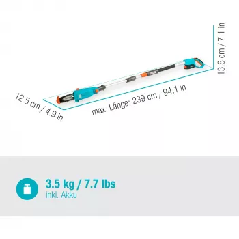 Gardena TCS 20 / 18V P4A 5 cm iões de lítio preto azul laranja