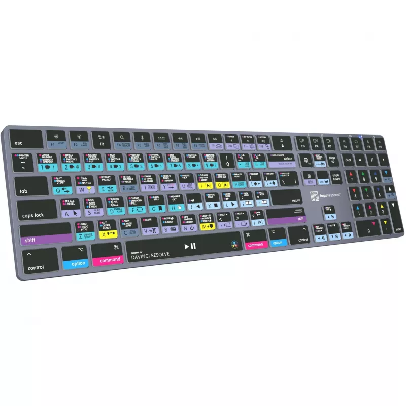 Teclado Logickeyboard LKB-RESB-TM-UK Office Bluetooth QWERTY cinzento titânio