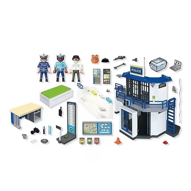 Playmobil Action Heroes 71874 Esquadra de polícia com sala de interrogatório