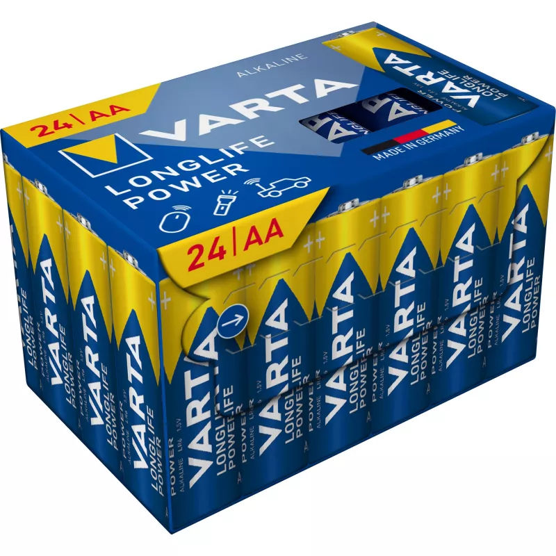 Pilhas alcalinas VARTA R6 (AA) Longlife Power2