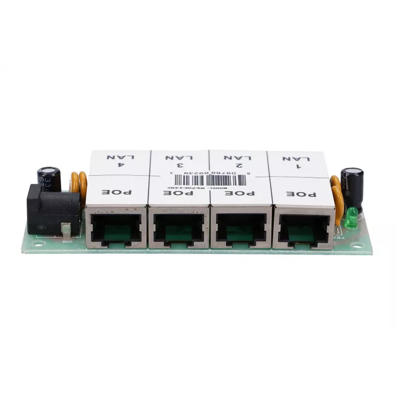 Injetor PoE Extralink 4 portas 4x 100 Mb/s RJ45, Fast Ethernet, 48 V, sem caixa