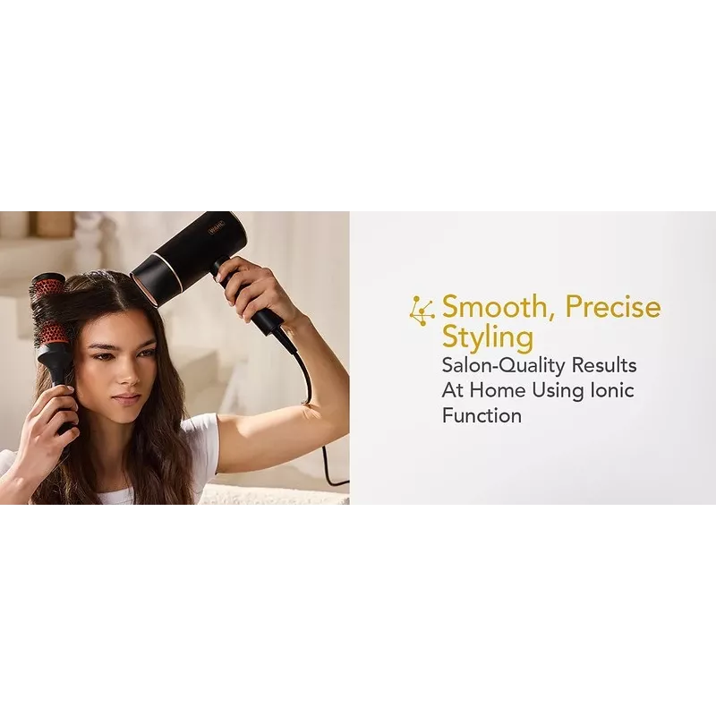 Secador de cabelo Wahl Ionic Flow 2100 W preto, dourado