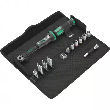 Chave dinamométrica Click-Torque 1/4'' 2,5-25 Nm, 20 peças