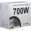 Inter-Tech SL-700 Plus - Fonte de alimentação (interna) - ATX12V 2.4 - AC 230 V - 700 Watt - PFC ativo (88882141)