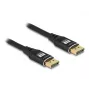 Cabo DisplayPort DeLOCK 8K 60 Hz 3 m preto metal