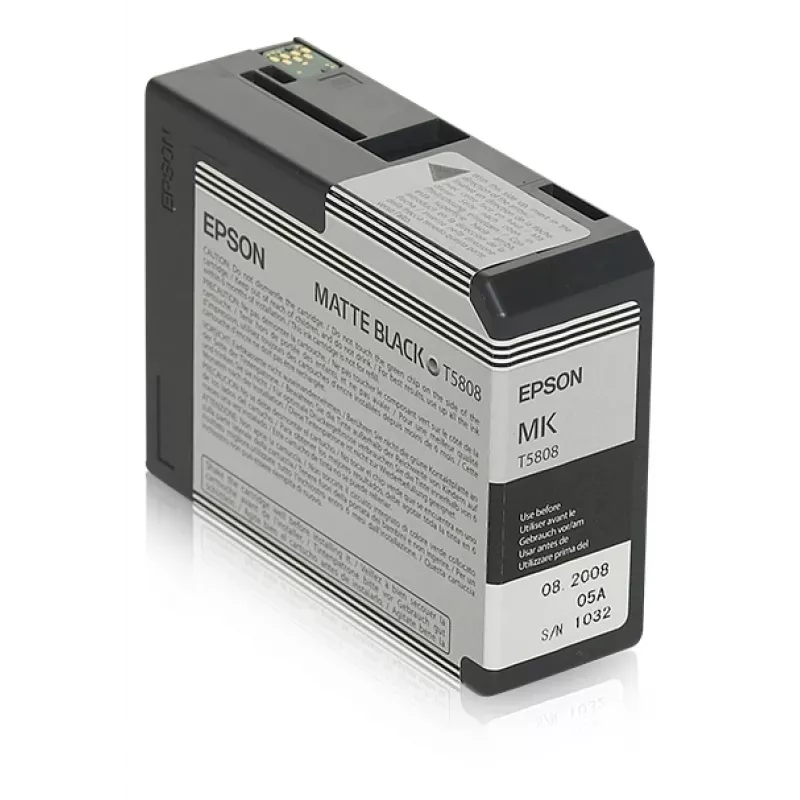 Tinteiro Epson C13T5808 Preto mate — Tinteiro original Epson, preto mate
