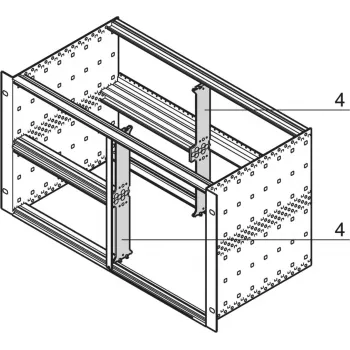 SCHROFF 64560010 material de montagem 19 polegadas - acessório para rack (64560010)