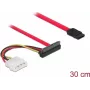 Cabo SATA DeLOCK 86078 0,5 m SATA 7 pinos SATA 22 pinos Molex
