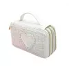 Estojo de lápis Tweed 3 níveis branco