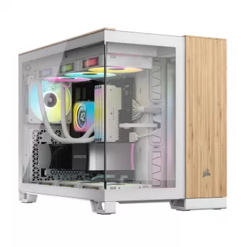 Caixa de computador Corsair CC-9011288-WW Midi Tower bambu, branco