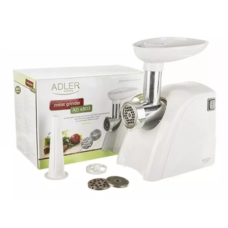 Adler AD 4803 picadora de carne 800 W aço inoxidável, branco