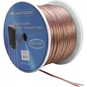 Cabo de coluna Omnitronic 30300611, 2x2,5 mm², rolo de 100 m