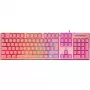 Deltaco GAM-021-RGB-P-DE - tamanho completo (100%) - USB - interruptores de membrana - QWERTZ - rosa