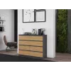Cómoda Topeshop M8 120 ANT/ART KPL