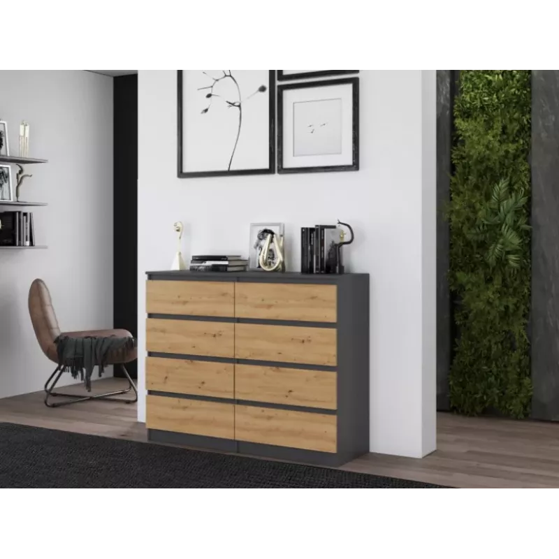 Cómoda Topeshop M8 120 ANT/ART KPL
