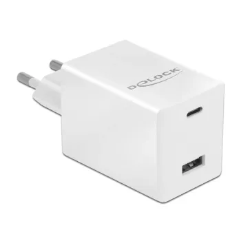 Carregador DeLOCK USB GaN USB Type-C PD 3.0 e USB Type-A 48 W