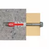 Bucha fischer DUOPOWER 10x50 BigBox cinzento claro/vermelho 210 unidades reutilizável (570550)
