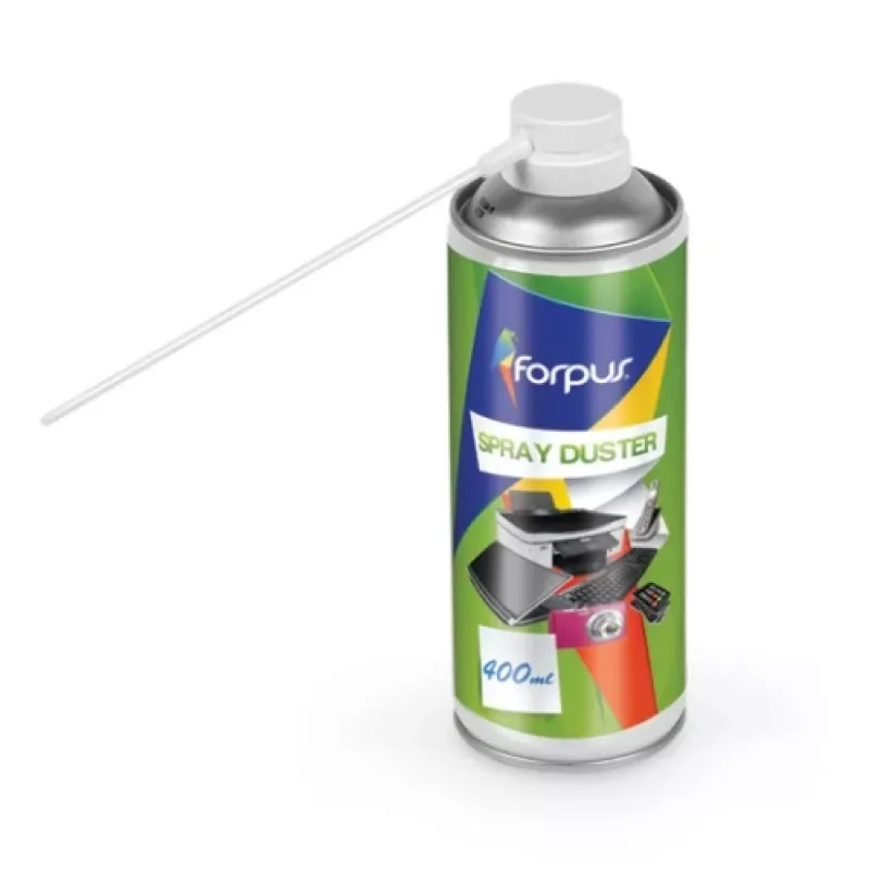 Spray de ar comprimido FORPUS FO11307/EOL 400 ml, lata aerossol para remoção de pó e limpeza de eletrónica