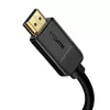 Cabo Baseus 2x HDMI 2.0 4K 60Hz, 3D, HDR, 18 Gbit/s, 5 m (preto)