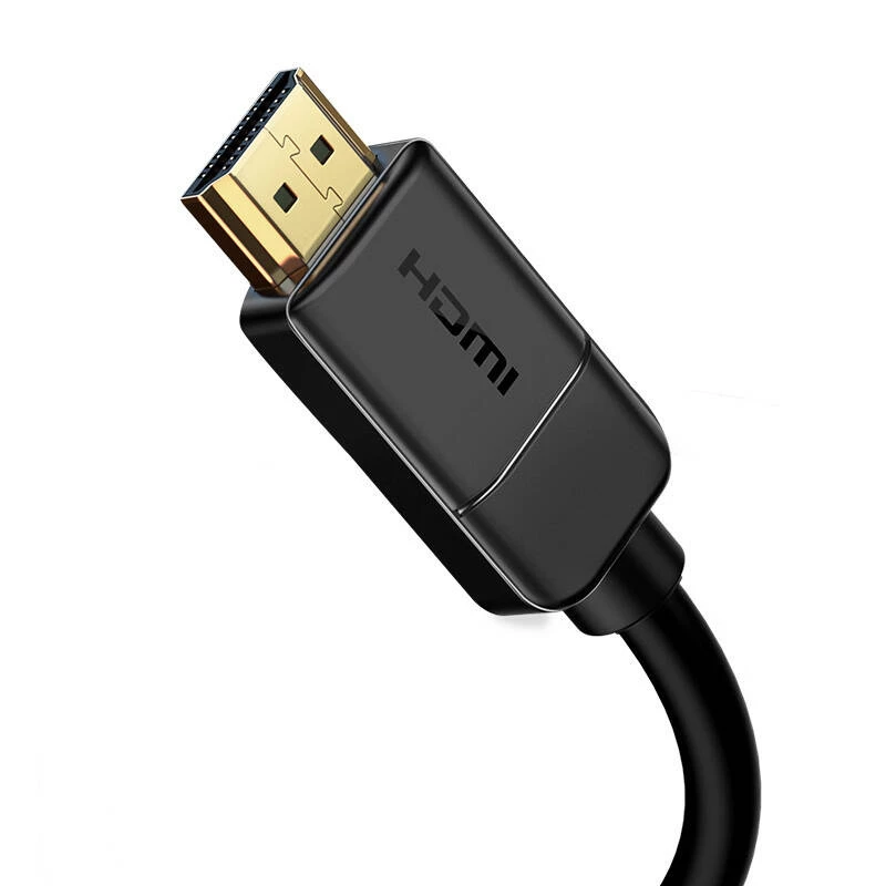 Cabo Baseus 2x HDMI 2.0 4K 60Hz, 3D, HDR, 18 Gbit/s, 5 m (preto)