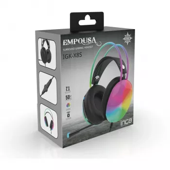 Cian Technology GmbH INCA Gaming Headset IGK-X8S 7.1 USB RGB-LED preto - Headset