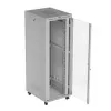 Armário rack LANBERG FF01-8047-12SL 47U 800x1000 mm cinzento com portas frontal e traseira de vidro e espaço para painel LCD